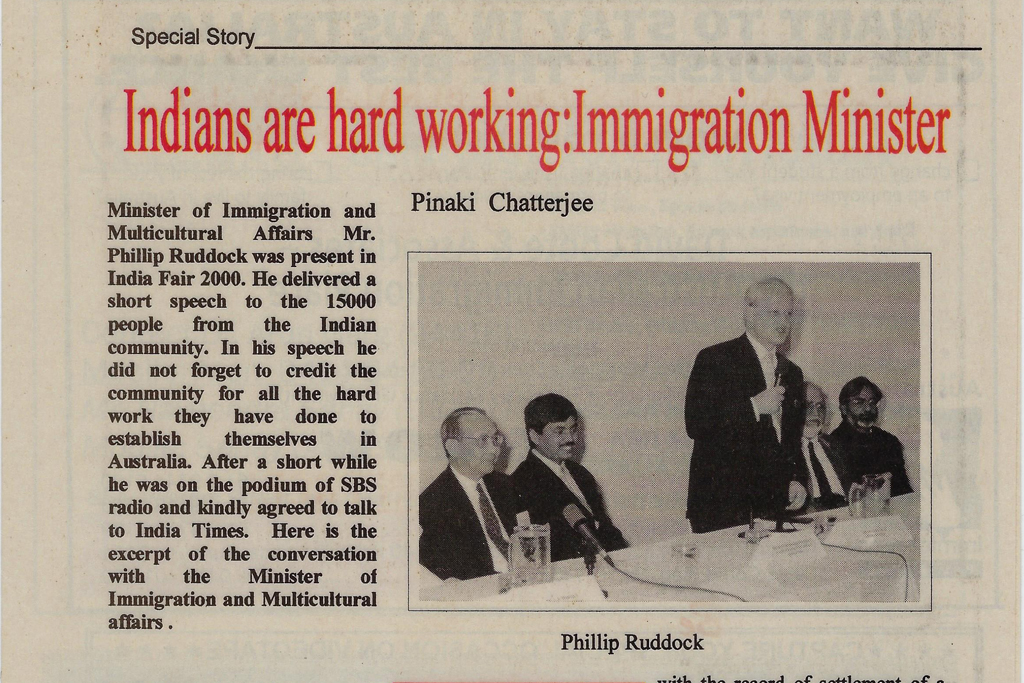 Indians are hardworking: Immigration Minister 